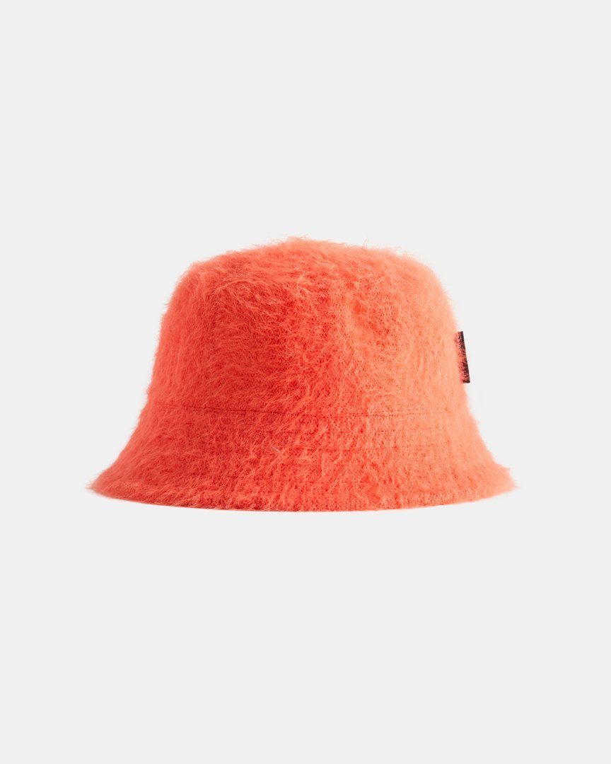 Sunset Fauxgora Fur Bucket Hat