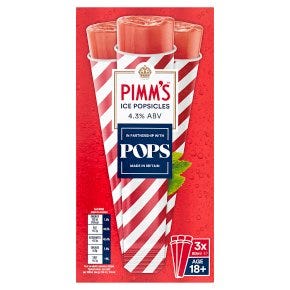 Pimms Ice Popsicles, Waitrose £2.62