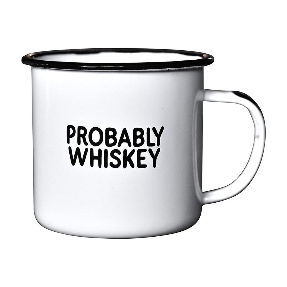 Probably Whiskey Enamel Coffee Mug