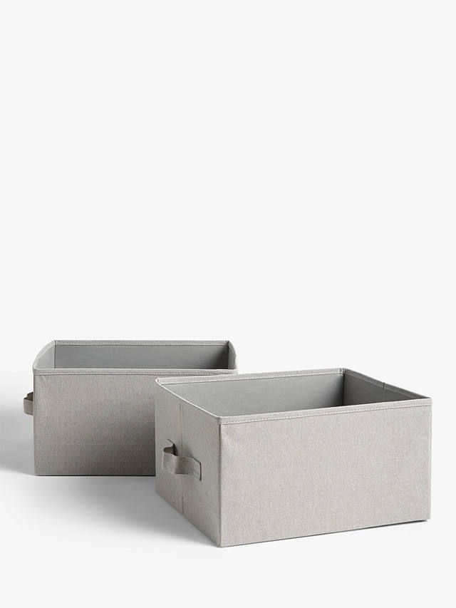 Set of 2 Fabric Storage Boxes