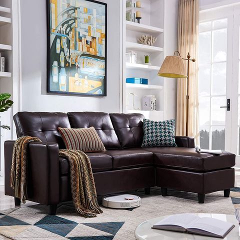 Small Sectional Sofas, Contemporary Leather Sectional Sofas For Small Spaces