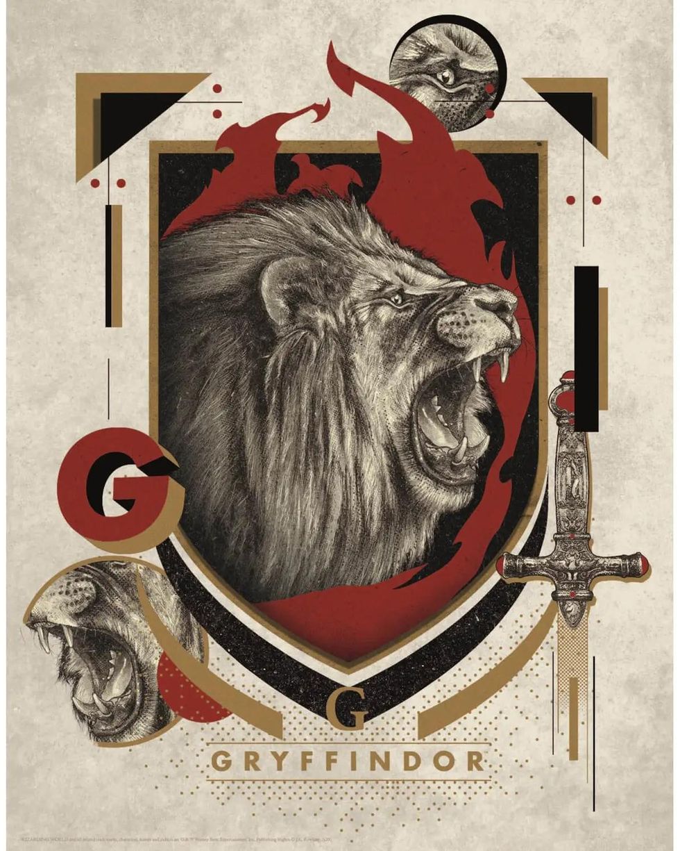 Gryffindor Lion poster
