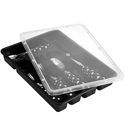 Zilpoo Flatware Plastic Tray with Lid
