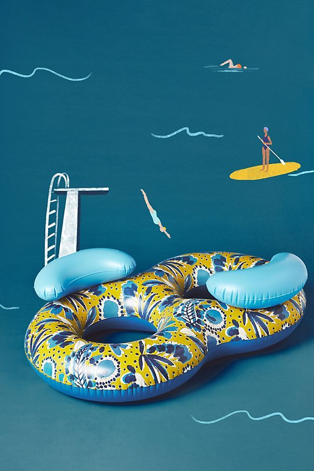 Vera for Anthropologie Periwinkle Double Pool Float