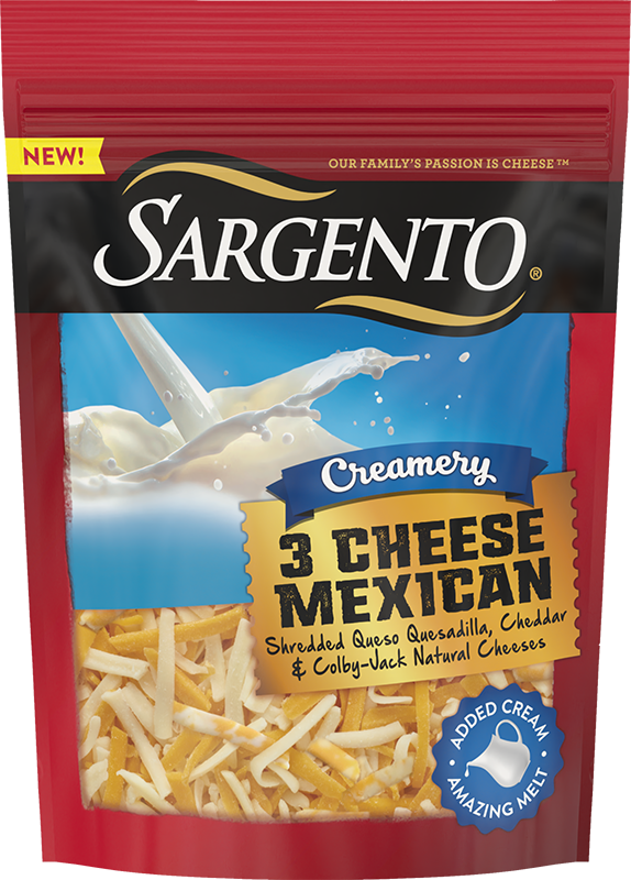 Sargento® Creamery Shredded 3 Cheese Mexican Natural Cheese