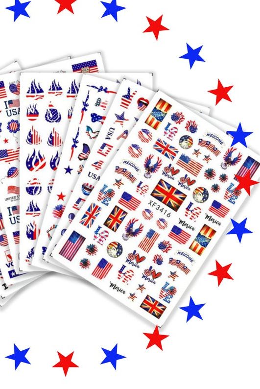 Independence Day Nail Sticker Pack