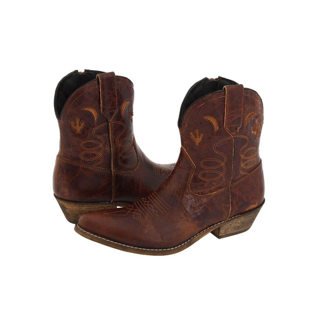 Womens Western Ankle Boots