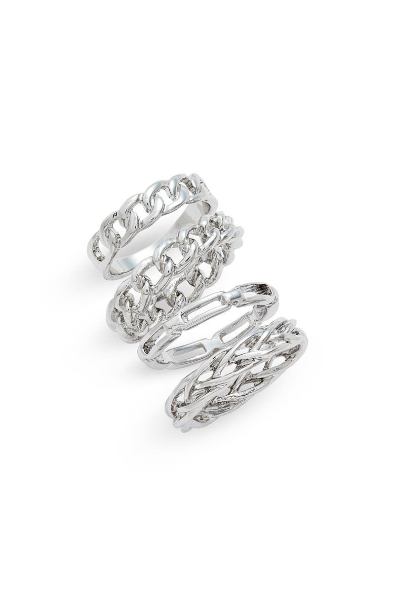 8 Other Reasons x Draya Michele Duran Set of 4 Chain Stacking Rings