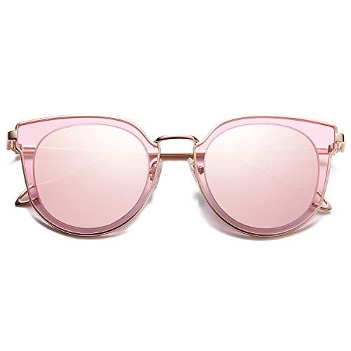 SOJOS Fashion Round Polarized Sunglasses