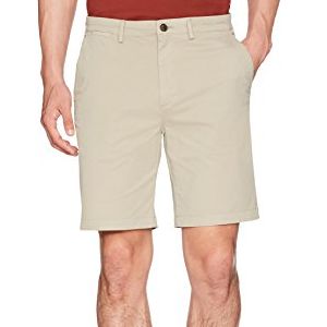 Slim-Fit Flat-Front Stretch Chino Shorts 
