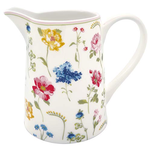 Jarra con estampado de flores