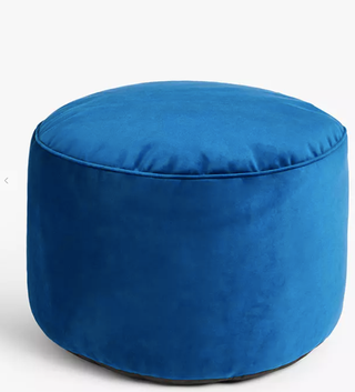 Navy Velvet Pouffe/Foot Rest, John Lewis, £65