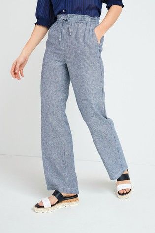 next ladies linen trousers