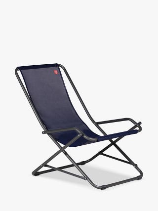 Fiam Dondolina Steel Frame Deckchair, Blue