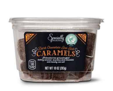 Dark Chocolate Covered Sea Salt Caramels