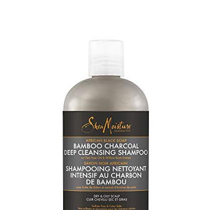 African Black Soap Bamboo Charcoal Deep Cleansing Shampoo