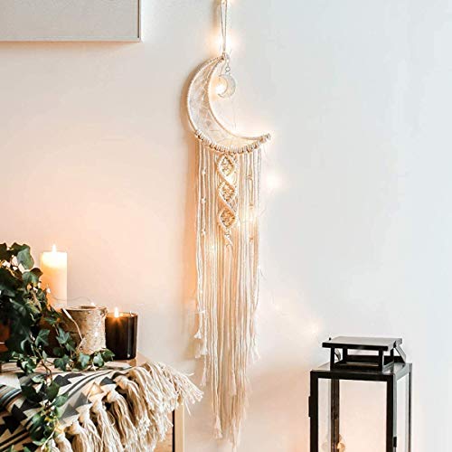 Macrame Wall Hanging with LED Light, Amazon, £8.99