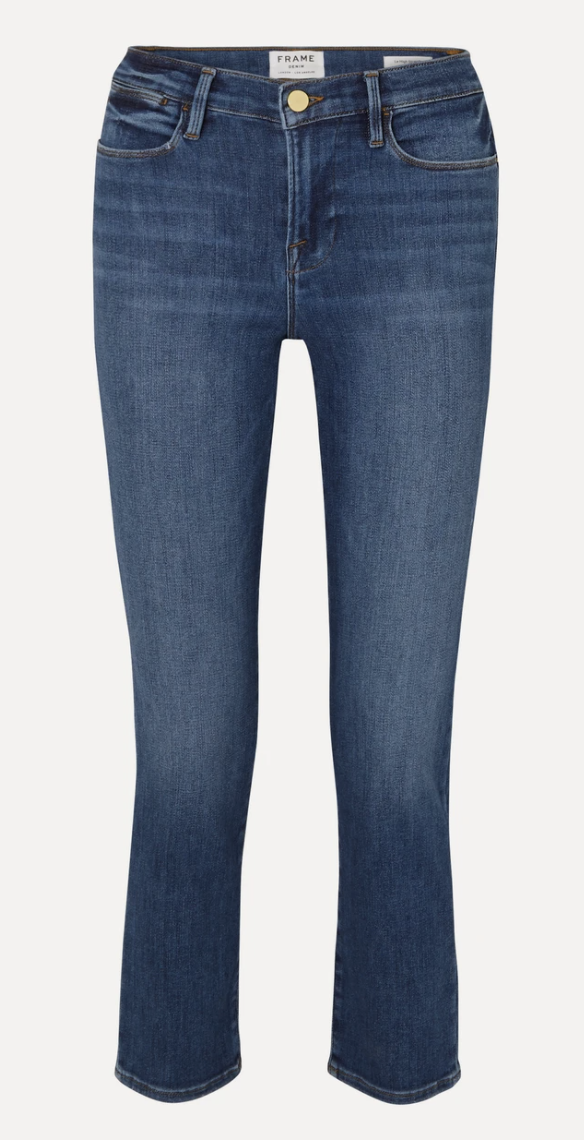 Le High cropped straight-leg jeans