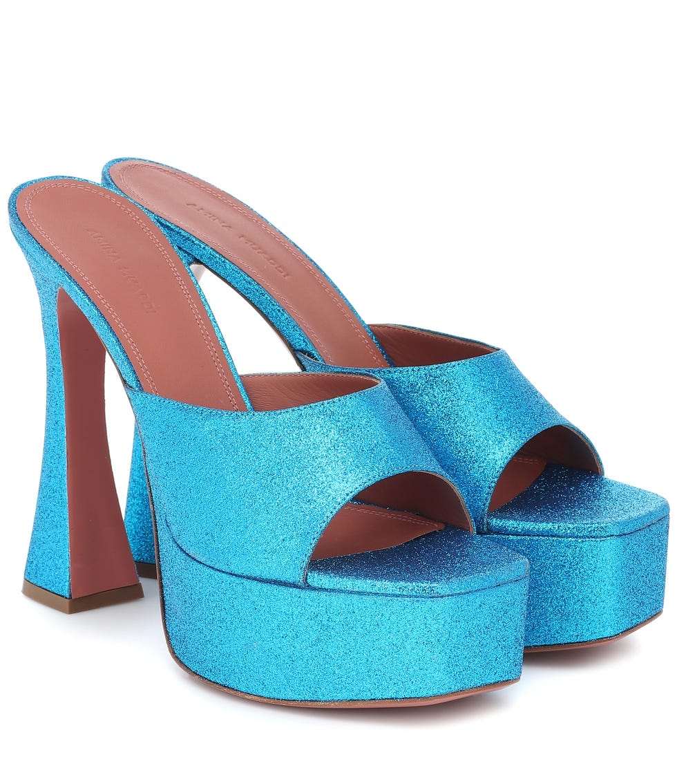 Dalida glitter platform sandals