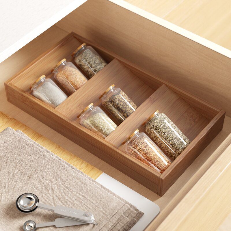 Cabinet Caddy (Black) - Pull-and-Rotate Spice Rack Organizer, Two