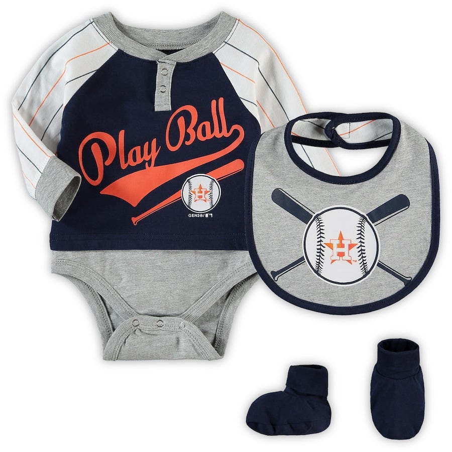 Girls Newborn & Infant Navy Houston Astros Play Your Best Bodysuit