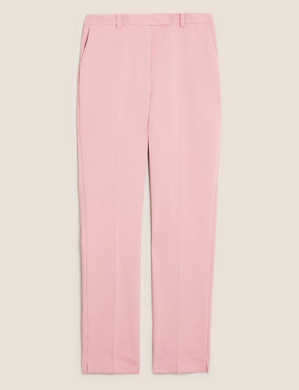 Mia Slim Cotton Ankle Grazer Trousers 