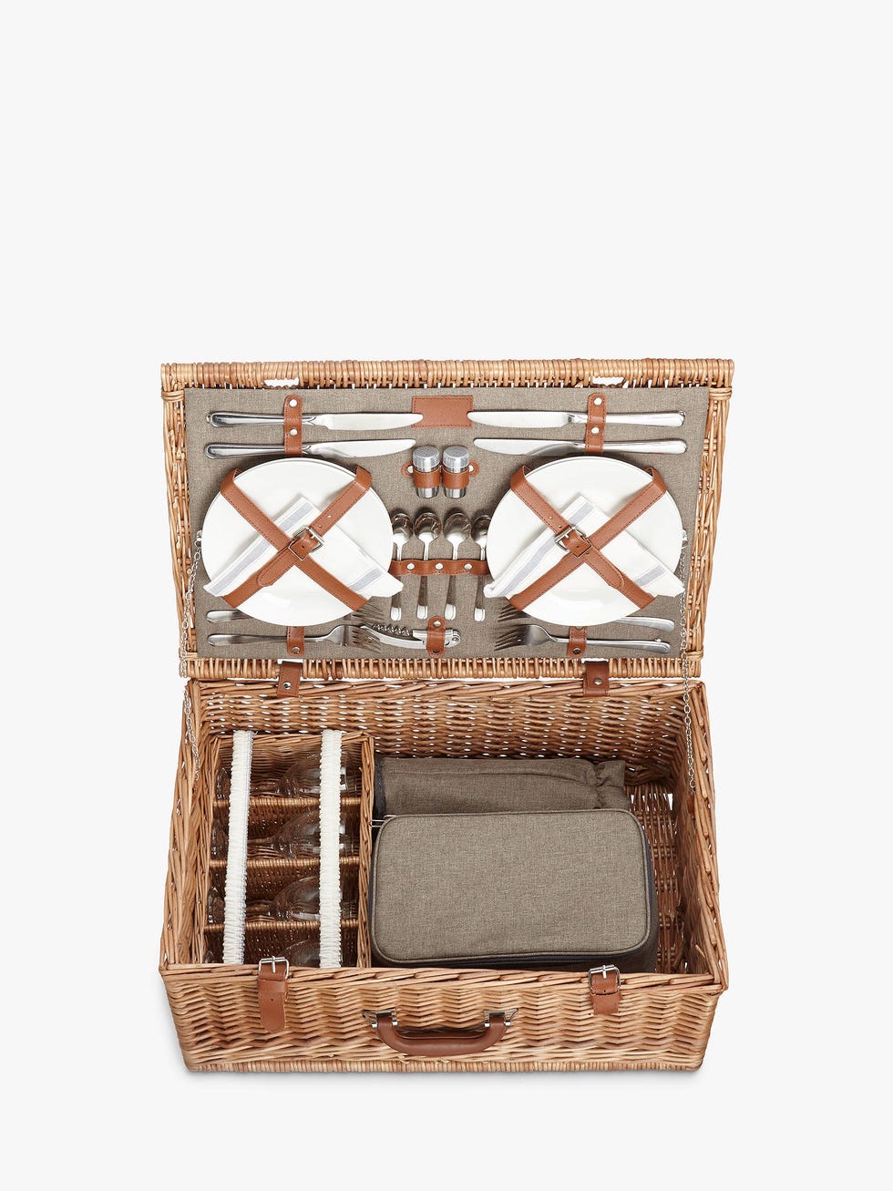 Croft Collection 4 Person Luxury Wicker Picnic Hamper
