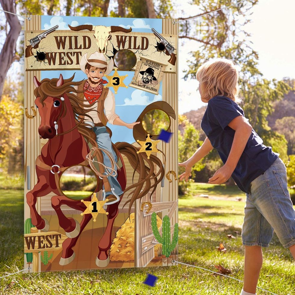 Western Party Cowboy Toss Game