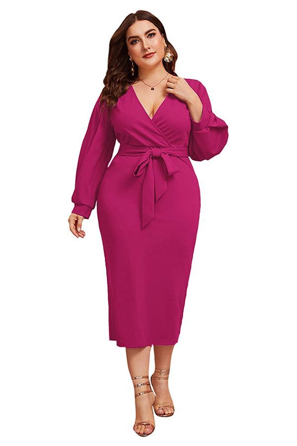 fall plus size wedding guest dresses ...
