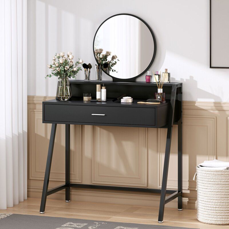 14 Best Makeup Vanities With Storage, Dressing Table With Round Mirror Attached