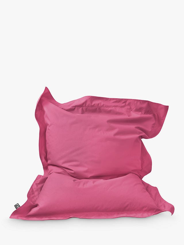 rucomfy Junior Squashy Squarbie Indoor/ Outdoor Bean Bag, Fuchsia