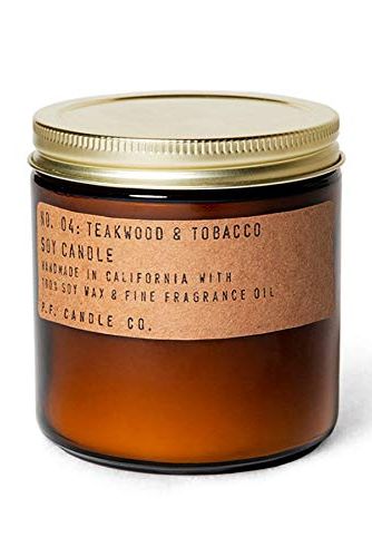 Teakwood & Tobacco Large Soy Candle 