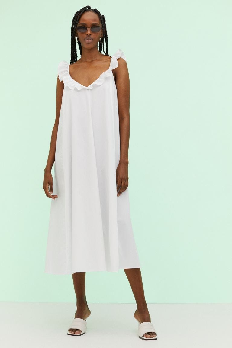Flounce Detail Dress