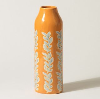 Clementina Orange Ceramic Vase