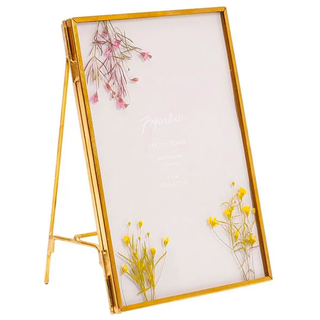Pressed floral easel frame 4x6