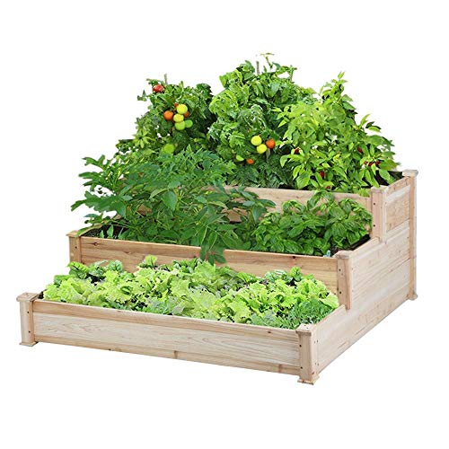 Multi-Level Rustic Raised Garden Bed