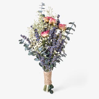 Pink Rose and Lavender Dried Medium Bouquet