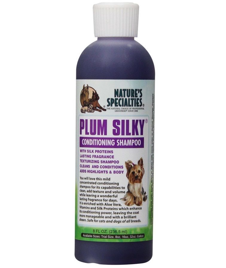 Plum fashion silky dog shampoo