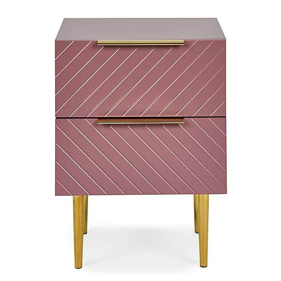 Maurice Blush Bedside Table