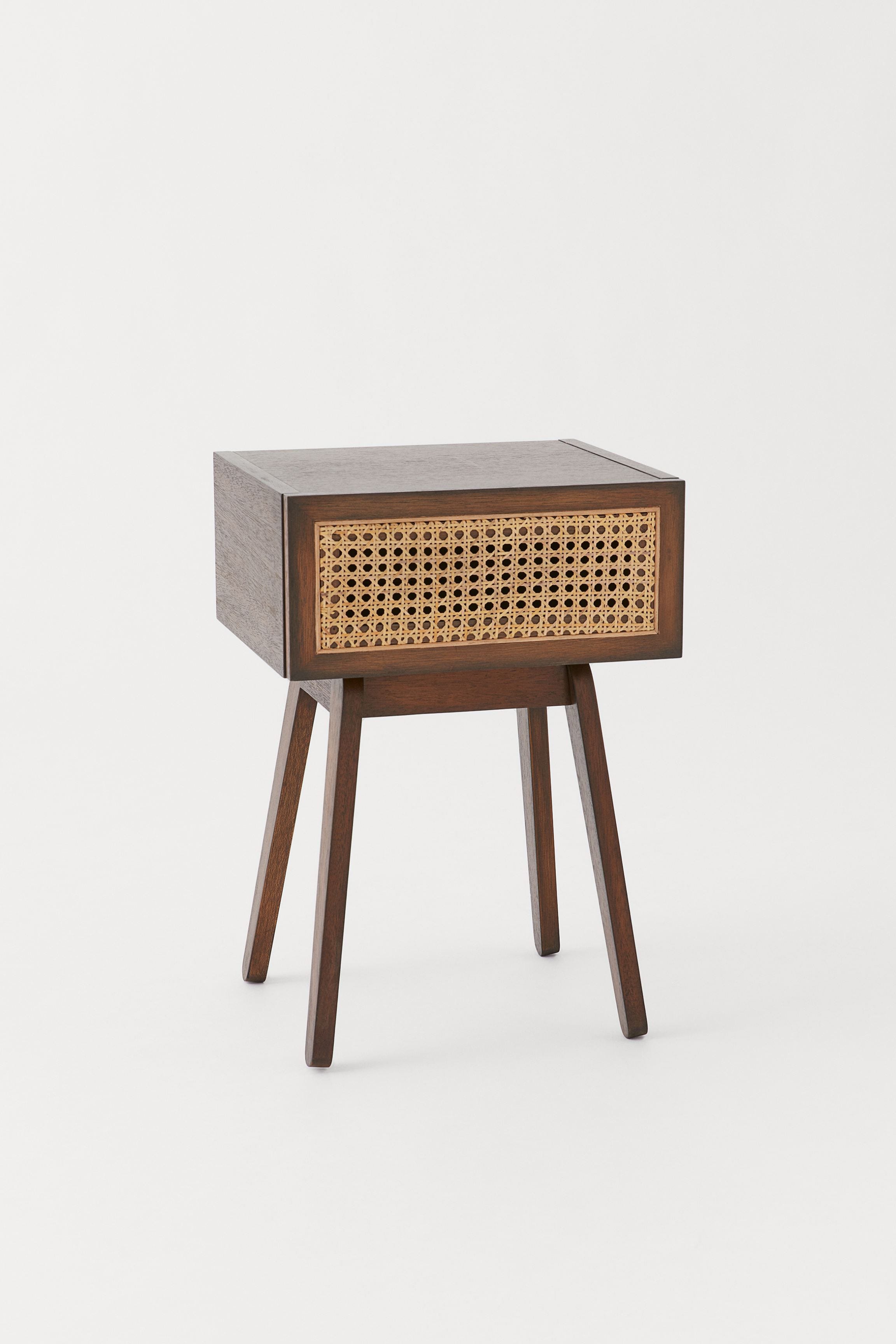 Rattan-Drawer Bedside Table