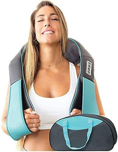 Resteck Shiatsu Massager with Carry Bag for Neck and Back with Heat