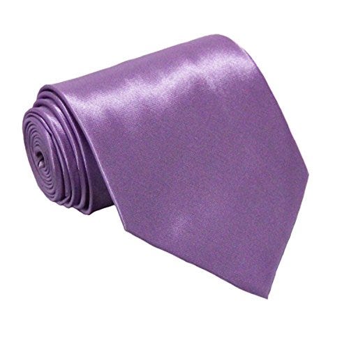 Satin Purple Necktie