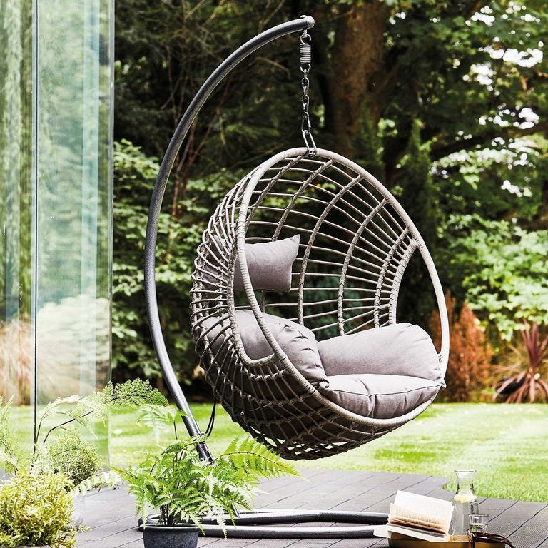 Castello hanging chair with base