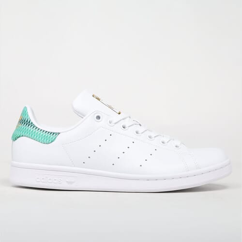 White & Green Stan Smith Primegreen trainers