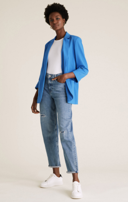 Relaxed Patch Pocket Blazer