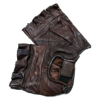 Leather Fingerless Gloves