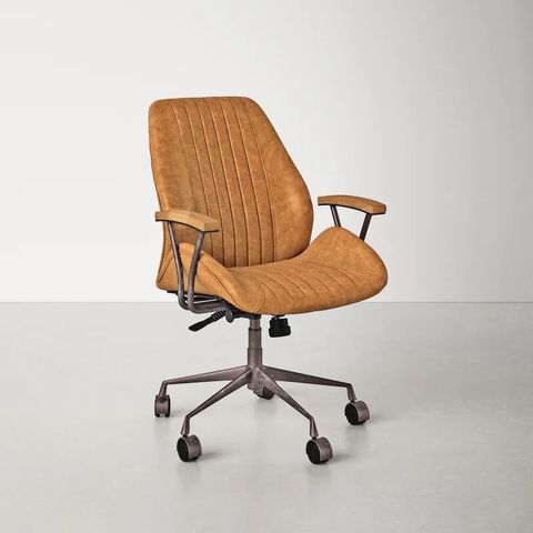 32 Cute Desk Chairs To Upgrade Your, Best Office Chair Brown Leather