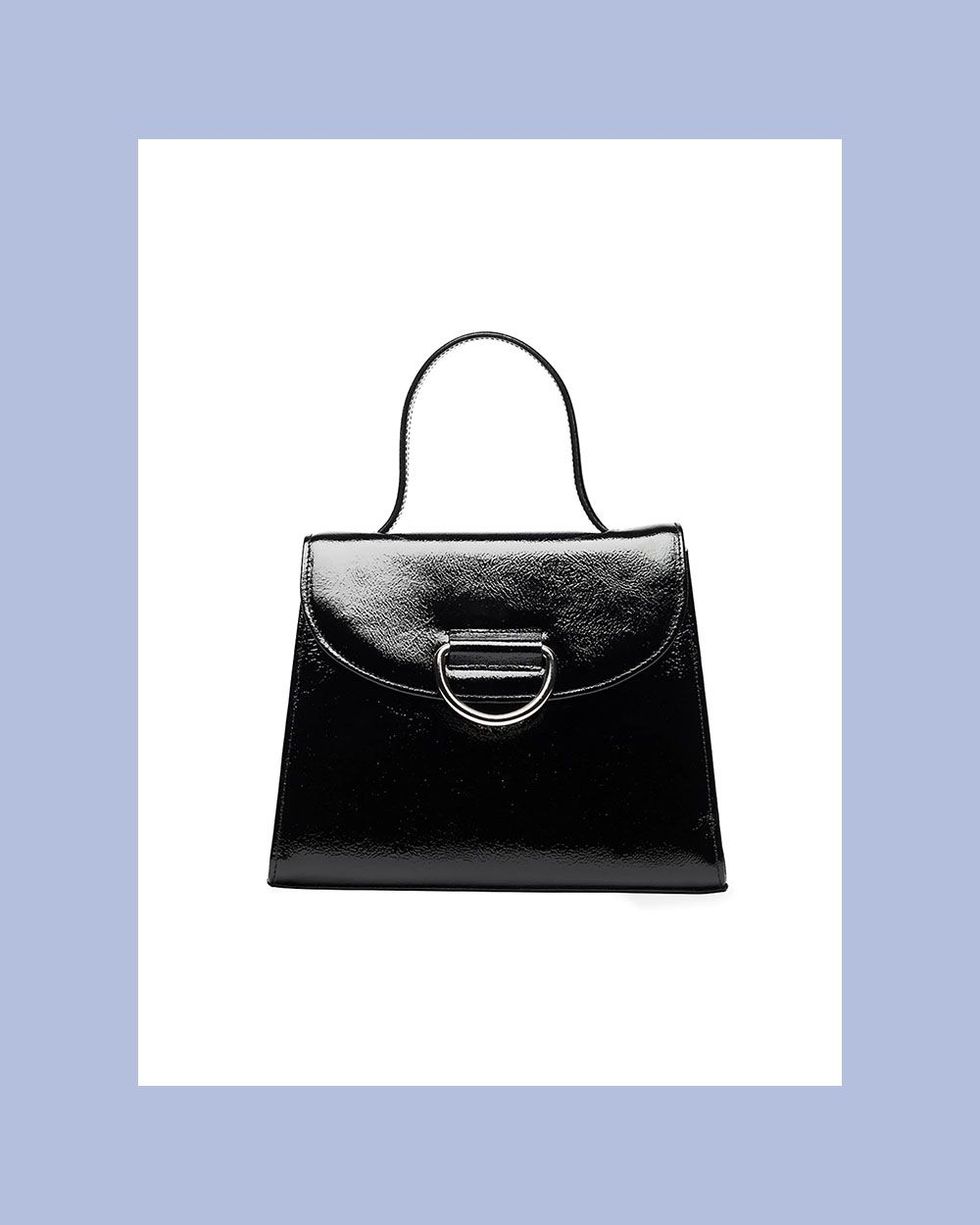 Lady Patent Leather Top Handle Bag