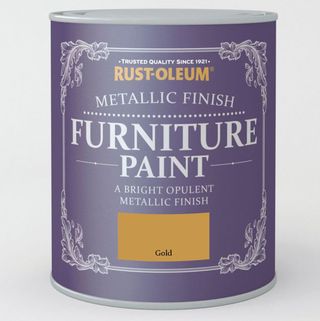 Rust-Oleum Gold Metallic Finish Furniture Paint