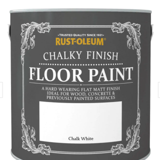 Chalky Finish Floor Paint (Chalk White)
